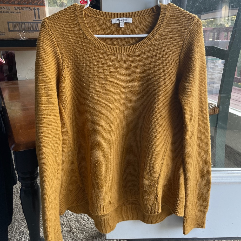 Gold madewell scoop sweater